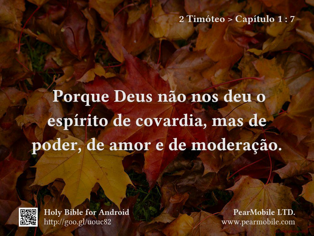 2 Timóteo, Capítulo 1:7